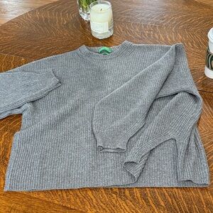 United Colors Of Benetton Gray Cashmere Blend Sweater
